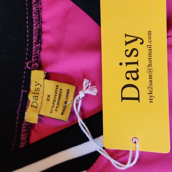 HOT PINK SATIN ☆ BASEBALL STYLE ☆ CROPPED LIGHTWEIGHT JACKET ☆ NWT - Picture 6 of 7